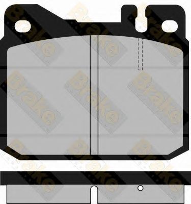 BRAKE ENGINEERING pa379 -  Комплект тормозных колодок, дисковый тормоз